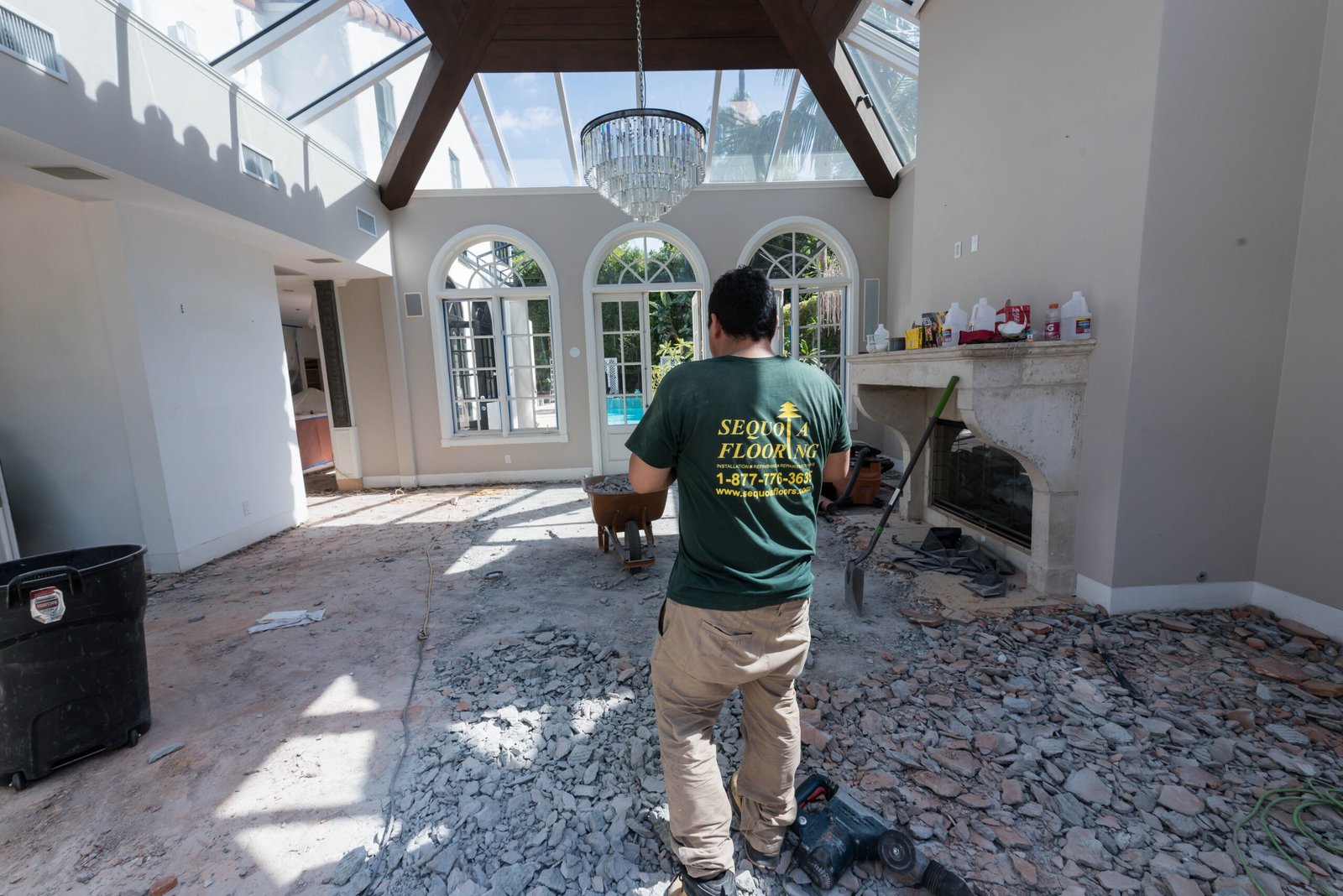West Hollywood wood installation & refinishing to match existing solid oak floors