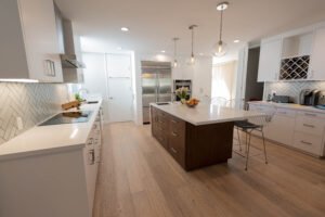 Alhambra CA Oak engineered glue down flooring